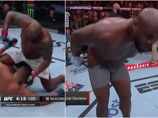 UFC on ESPN 56 results: Derrick Lewis moons St. Louis crowd after KO of Rodrigo Nascimento