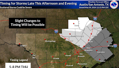 Severe storms bring large hail, tornado warning to Central Texas Thursday: NWS