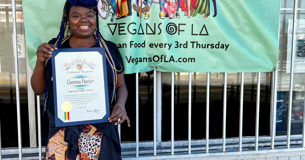 WOMAN CREATES THE FIRST VEGAN FOOD BANK IN LOS ANGELES AND ONE OF FEW IN THE WORLD: GENERATING FOOD SECURITY WHILE...