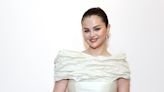 Selena Gomez Wore a Structured White Gown to the Rare Beauty Mental Health Summit