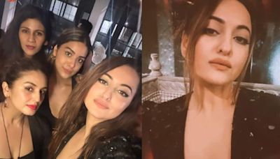 Sonakshi Sinha's secret bachelorette party: Huma Qureshi and other friends attend, bride-to-be shines in black