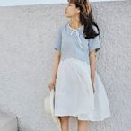 設計師安妮陳 假兩件超可愛格子洋裝 M號 ☆湘湘小舖☆