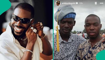 "Paid my convocation party with ur salary": Adekunle Gold toasts friend on bday