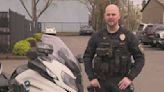 Tigard officer who survived motorcycle crash that sent him airborne shares safety message