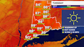 Heat returns Tuesday afternoon across Connecticut