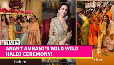 Anant's Haldi Ceremony! You WON'T BELIEVE What Ananya & Shanaya Look Like in These Haldi Pics | Etimes - Times...