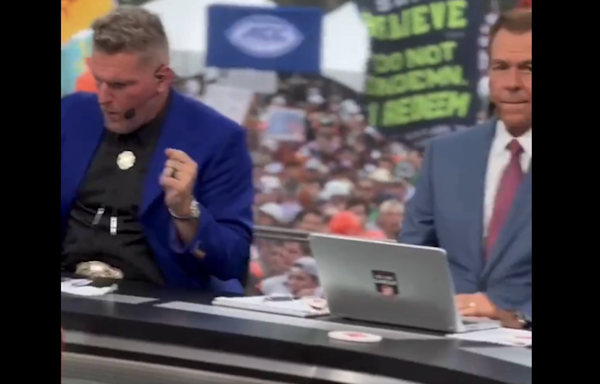 Nick Saban explains blank stare in viral College GameDay dancing moment with Pat McAfee