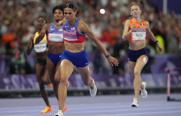 Sydney McLaughlin-Levrone runs away with 400-meter hurdles gold, sets world record