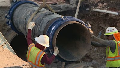 Heavy rain causes two Fort Worth wastewater pipes to leak