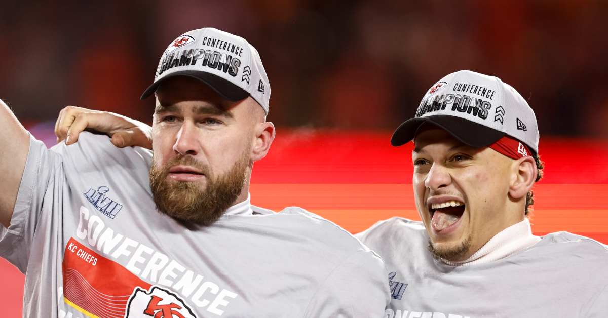 Patrick Mahomes Says Travis Kelce's Partying Is a 'Persona'