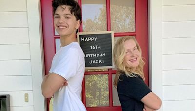 Angela Kinsey's Stepson Jack Stands Over a Full Head Taller Than Her on His 16th Birthday: 'So Thankful'