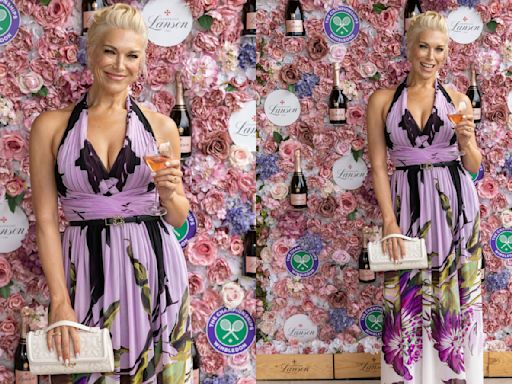 Hannah Waddingham Gives Summertime Florals a Whimsical Spin With Sleeveless Elie Saab Dress for Wimbledon Day Three