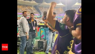 Watch: Rishabh Pant joins Rinku Singh in on-field KKR celebration from USA after IPL triumph | Cricket News - Times of India