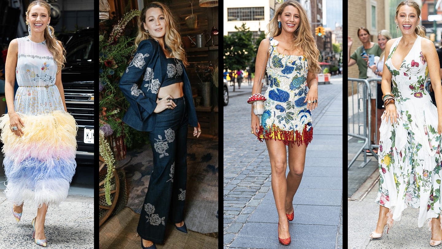 Blake Lively Wears Four Fabulous Floral Fits in the Span of 24 Hours