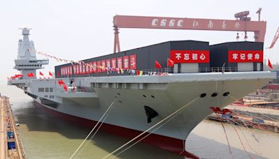 China's new aircraft carrier is being tested at sea for the first time, but US carriers 'remain in an echelon of their own,' expert says