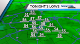Temps cool overnight ahead of warm, clear Monday
