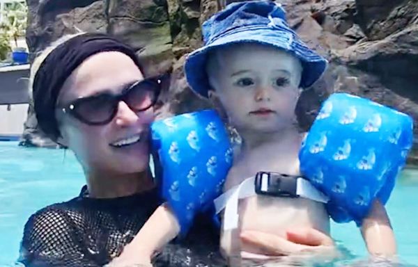 Paris Hilton Responds After Posting a Video of Son Phoenix Wearing Flotation Device Backward While Swimming