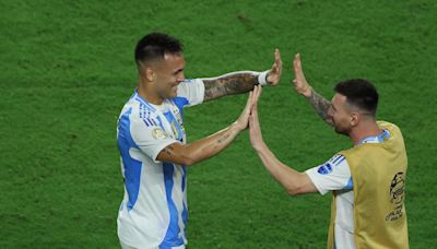 Lo que la TV no mostró: así fue el emotivo festejo de Leo Messi con Lautaro Martínez