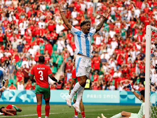 Olympic football: Fans say Morocco 'robbed' as Argentina equalize 15 minutes into extra time!