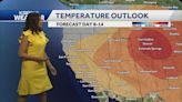 Inland areas start to heat up the rest of the week