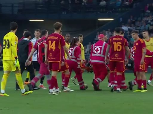 El Udinese-Roma se suspende después de que Ndicka se desplome sobre el césped