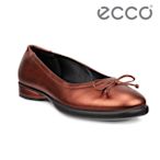 ECCO SCULPTED LX 雕塑高雅蝴蝶結平底鞋 女鞋 古銅色