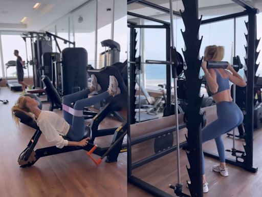 Caroline Trentini exibe dia de treino intenso nas redes sociais