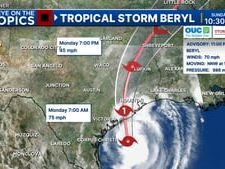 Beryl is still a tropical storm