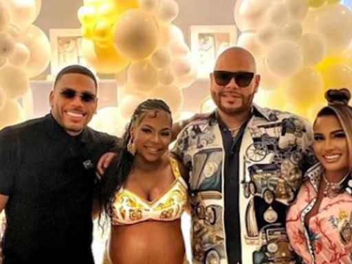In Pics: Ashanti Shows Off Baby Bump At Surprise Baby Shower - News18