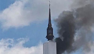 Fire in medieval Rouen cathedral brings back memories of 2019 Notre Dame blaze