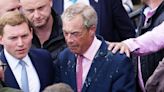Woman arrested after drink thrown at Nigel Farage