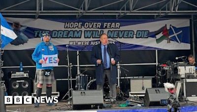 Salmond addresses Glasgow rally to mark indy ref anniversary