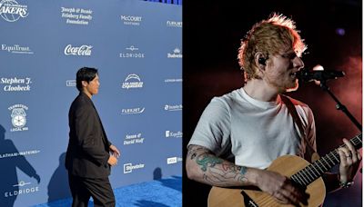 MLB: Shohei Ohtani y Ed Sheeran se reúnen en evento de Dodgers