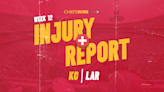 Thursday injury report for Chiefs vs. Rams, Week 12