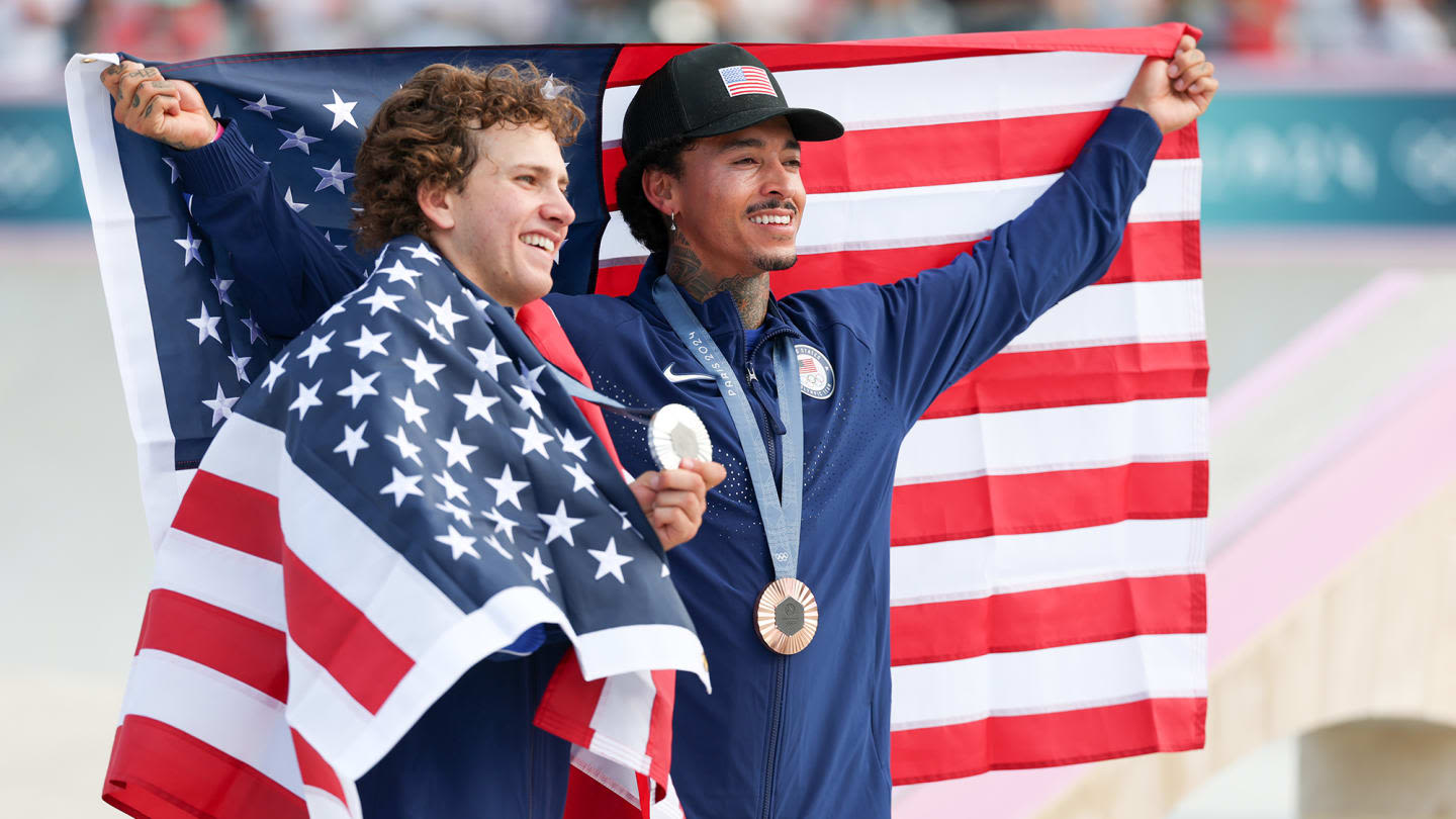 Jagger Eaton, Nyjah Huston Win Silver and Bronze Medals As Skateboarding Shines in Olympic Spotlight