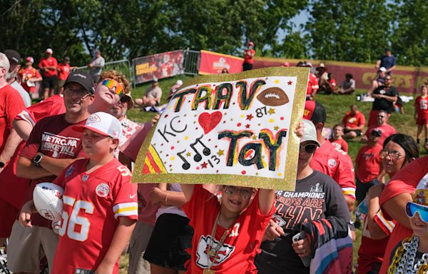 Swifties report for Chiefs training camp. It may never be the same.