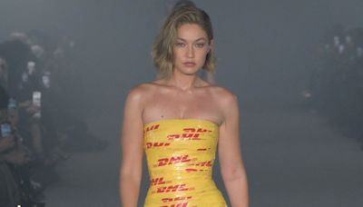 Gigi Hadid’s Vetements Minidress Was Signed and Sealed by DHL