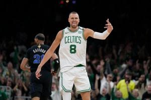 Celtics rout Mavericks Game 1 of NBA Finals behind Brown, returning Porzingis