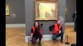 Mashed potato thrown over Monet painting by climate activists