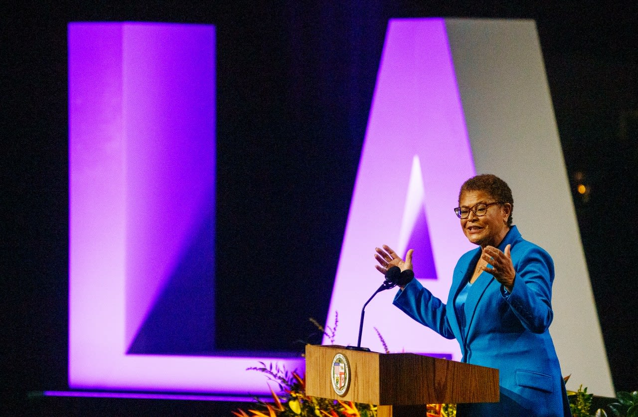 Karen Bass says she still hopes to solve street homelessness by end of first term