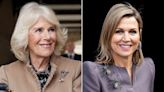 Queen Camilla and Queen Maxima of the Netherlands Twin with Surprise Jewelry Trend