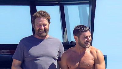 Zac Efron, Gerard Butler and bikini-clad women party on yacht in St Tropez