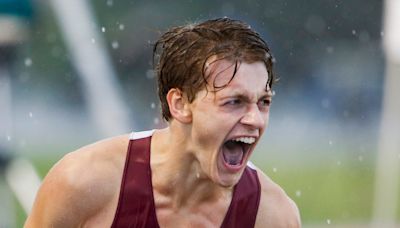 Oak Ridge High's Mason Greenhalgh wins first place in 800 meter race at state
