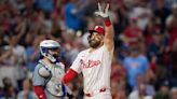 Harper hits grand slam, streaking Phillies rout Blue Jays 10-1