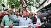 Tommy Robinson supporters gather ahead of Parliament Square screening