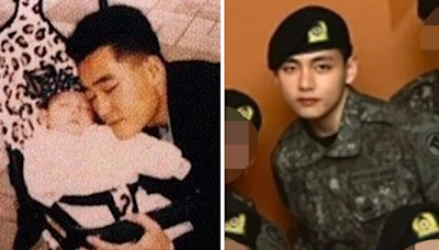 BTS' V Exudes Charisma In New Military Pics With Squad, ARMY Call Him 'Carbon Copy' Of His Dad