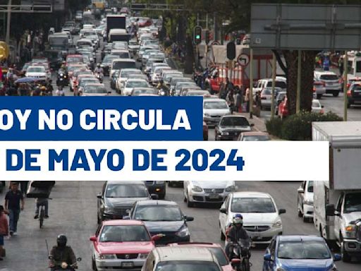 ¡Precaución! Hoy No Circula miércoles 8 de mayo de 2024 en CDMX y Edomex