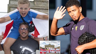 England fans descend on Berlin for Euros final with Spain