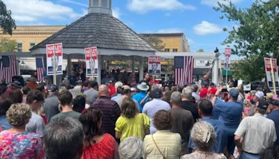 Senator Josh Hawley kicks off his re-election campaign with a rally in Ozark, Mo.