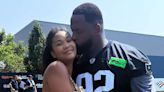 Pregnant Chanel Iman Visits Fiancé Davon Godchaux at Training Camp: 'Supporting Big Daddy'